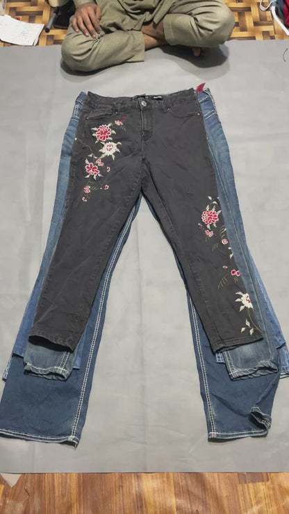 Embellished Jeans for Women | 5 Pieces | Sizes 28–36 |
