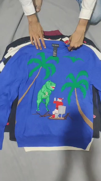 Vintage Christmas Sweater | 10, Pcs | Size M to XL | UniSex