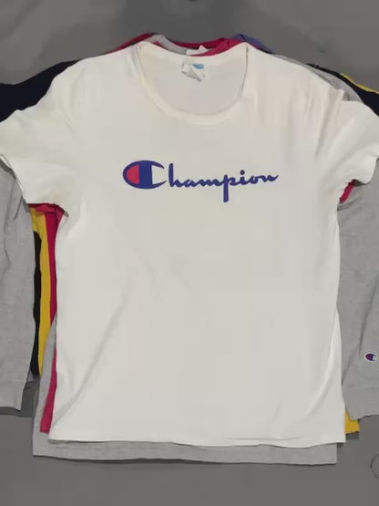 Vintage Champion Cotton T-Shirts Mix | 20 Pcs | Men's | Sizes S-XL | A/B/C Grade