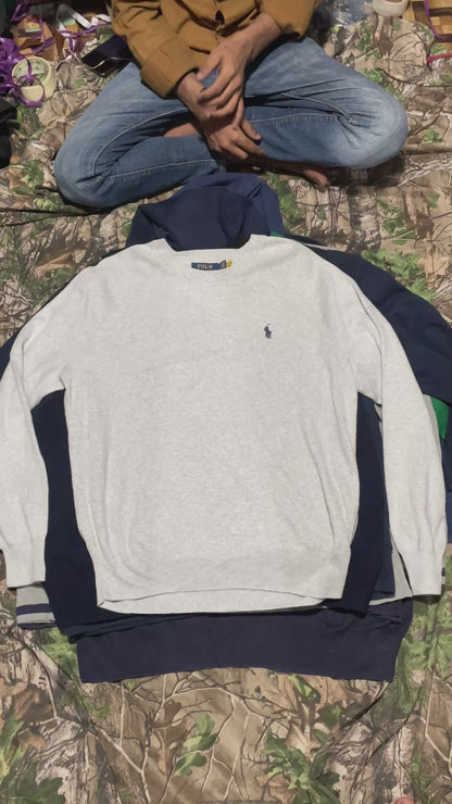 Polo Sweater & Sweatshirt Unisex | 11 Pieces | M–XXL |